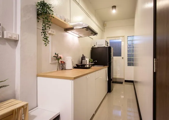 T5 2 Bedrooms/6guests/full Kitchen/1 Min To Bts Apartamento Banguecoque