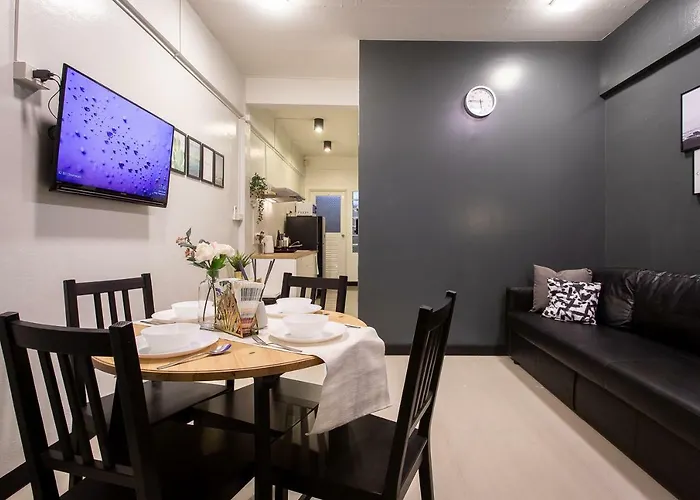 T5 2 Bedrooms/6guests/full Kitchen/1 Min To Bts *
